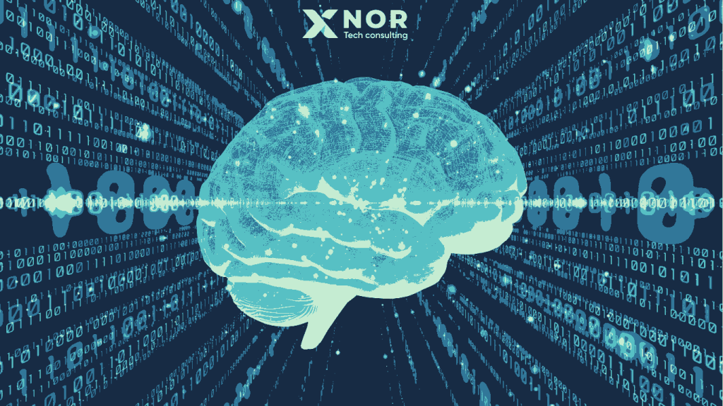 AI brain and binary code - XNOR Group