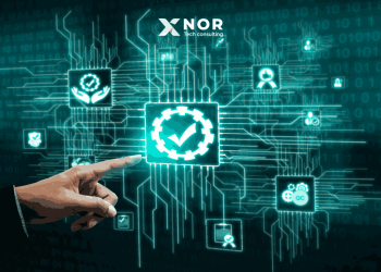 QA – Quality Assurance concept with binary code background - XNOR Group Tech Consulting