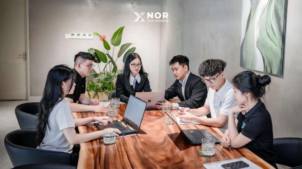 XNOR Group team brainstorming digital transformation