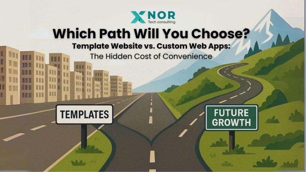 XNOR Group custom web app development vs template website – the hidden cost of convenience.
