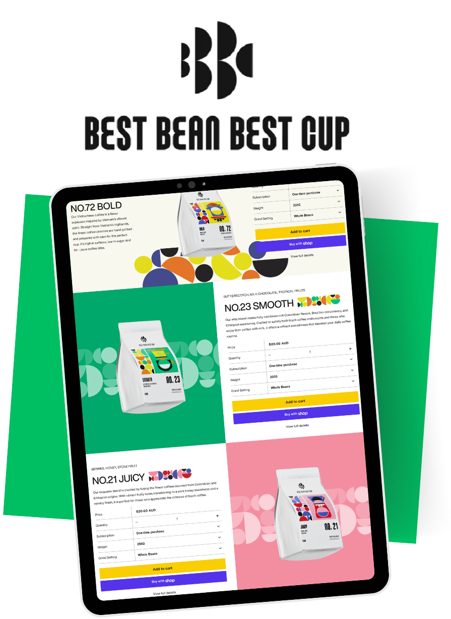 Intuitive mobile UX/UI design for online coffee shopping and purchasing flow