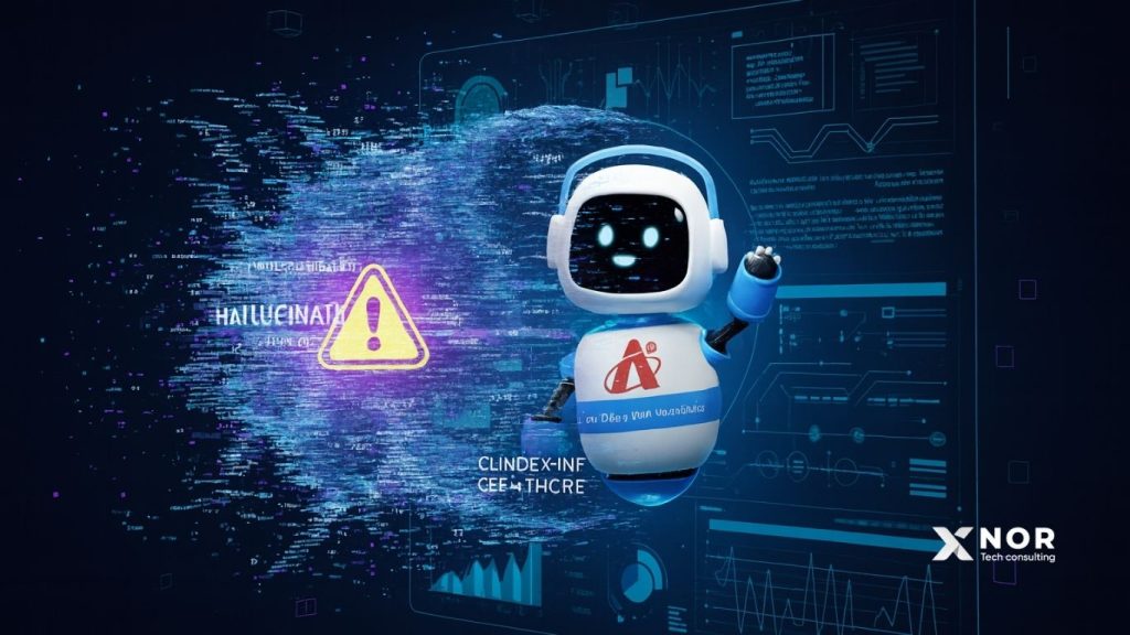 Chatbot Askonomy – an AI journalism symbol combating hallucination, developed by Trung Huynh,PhD (Head of AI at XNOR Group)