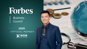Ethan Pham, CEO of XNOR Group, Forbes Business Council 2025 member, advocating AI in finance for financial leaders.